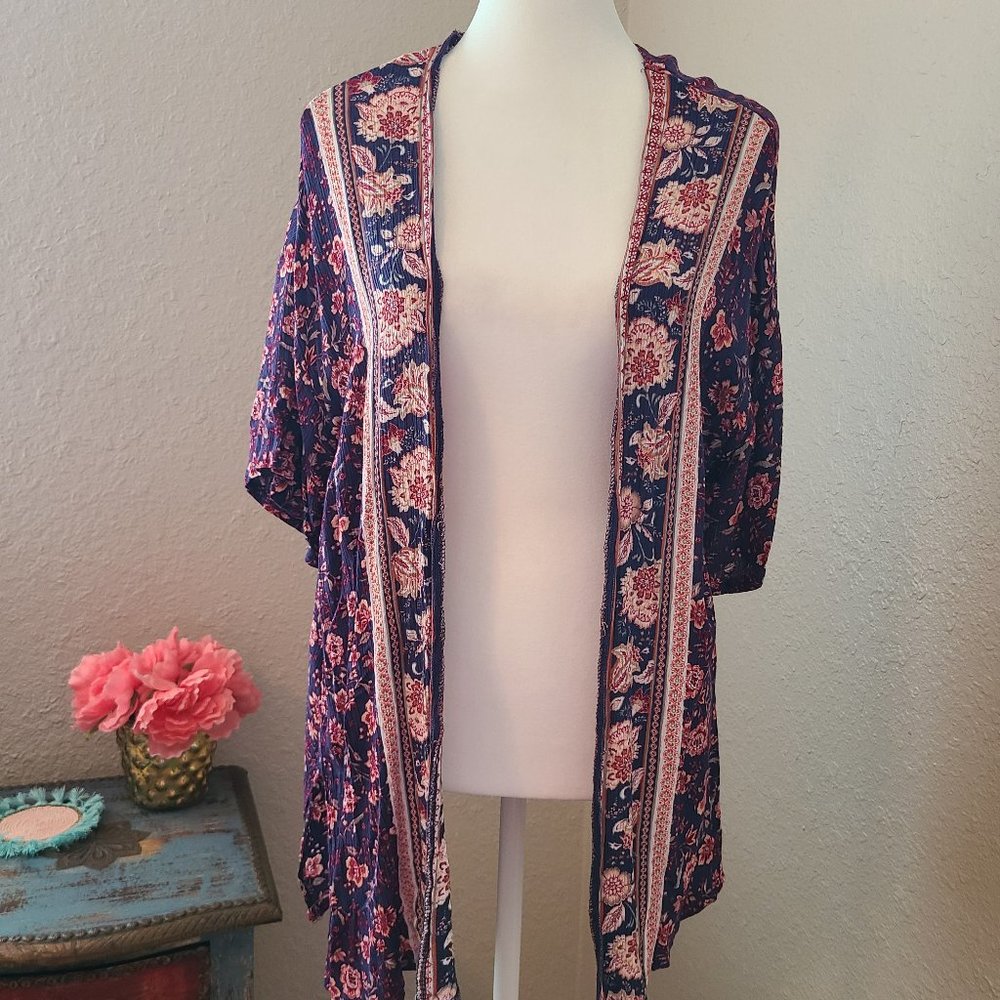 Ultra Flirt floral Kimono Top